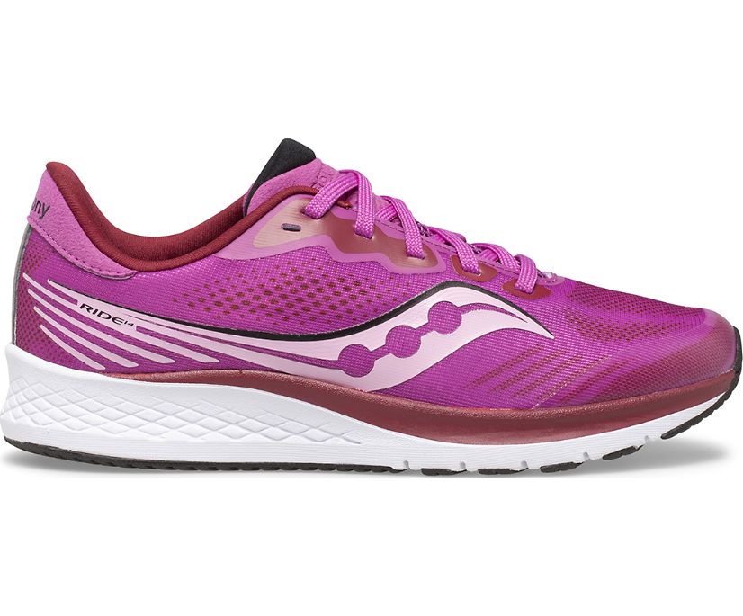 Saucony Ride 14 Kids' Sneakers Pink | Canada 901JPQJ